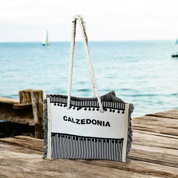 Calzedonia Two-Tone Beach Tote Bag - Picture 1 of 7